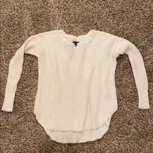 AE Cream Knit Waffle Sweater